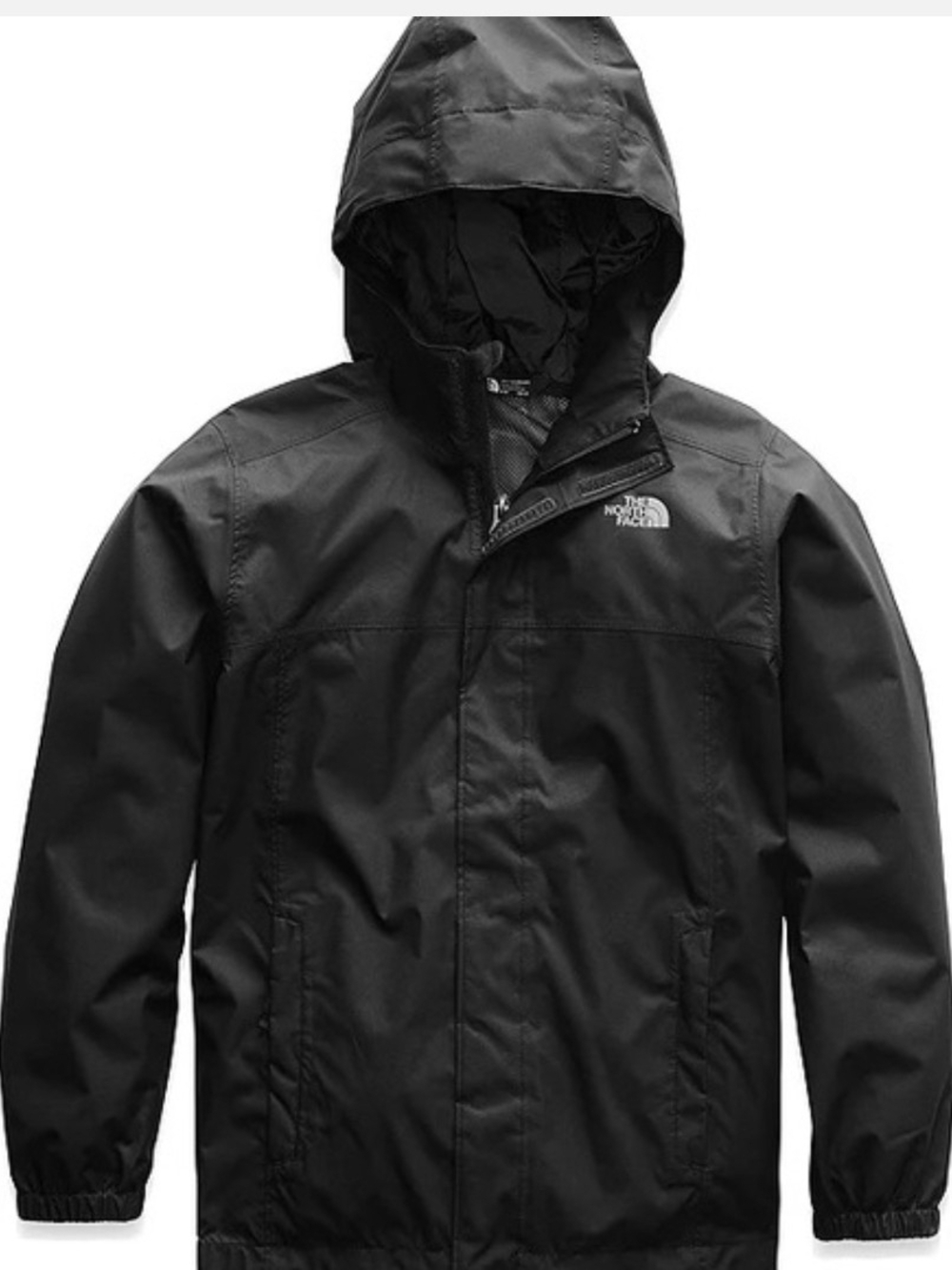 The North Face Black Hooded Kids Raincoat